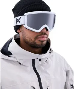 Anon Helix 2.0 Goggles + Bonus Lens White (Lens: Perceive Sunny Onyx) -Ski Bag Shop anon helix 2 0 goggles bonus lens white lens perceive sunny onyx 3
