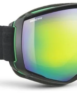 Julbo Aerospace Black-Green (L: Reactiv Glare Contrast 2-3) -Ski Bag Shop julbo aerospace black green lens reactiv glare contrast 2 3 1