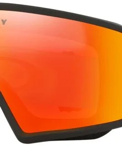 Oakley Target Line M Matte Black (Lens: Persimmon) -Ski Bag Shop oakley target line m matte black lens persimmon 0 1