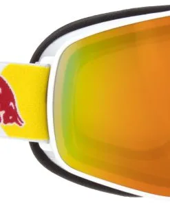 Red Bull Spect Rush 012 Matt White (Lens: Red Snow) -Ski Bag Shop red bull spect rush 012 matt white lens red snow 0 1