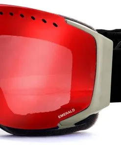 Sinner Emerald Matt Light Grey (Lens: Flash Red Mirror)